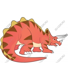  Triceratops - Colored