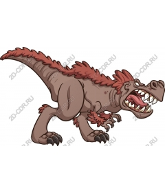  Fierce cartoon dinosaur