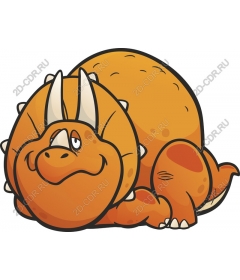  Charming orange dinosaur