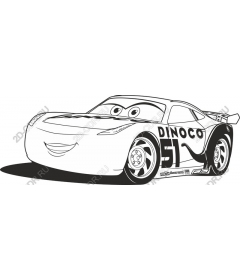 Dynamic racing car Dinoco