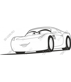 Playful cartoon race car