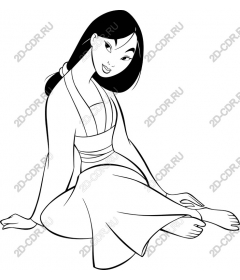  Elegant seated woman