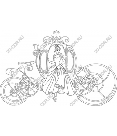 Charming carriage Princess out of a fairy tale