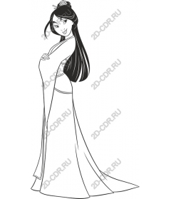  Elegant a character in a kimono