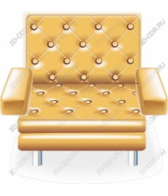  Luxury armchair with Golden trim