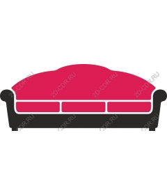  Bright, modern sofa