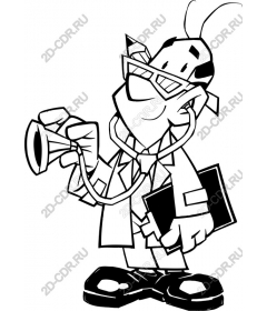  Bizarre cartoon doctor