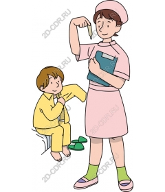  Caring nurse and child