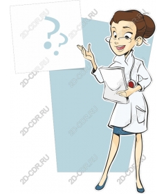  Cheerful female doctor