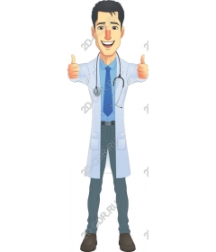 Cheerful male doctor