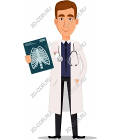 Doctor with x-ray