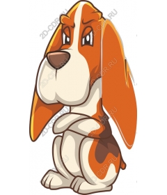  Cartoon Basset hound