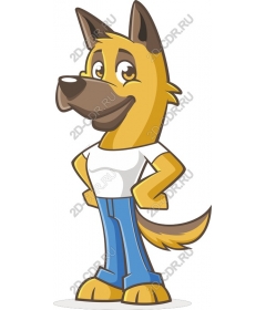  Funny cartoon dog