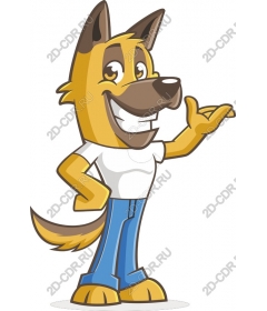  Charming character of a cartoon dog