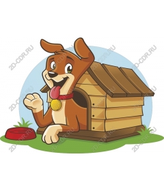 Cheerful companion for dog kennels
