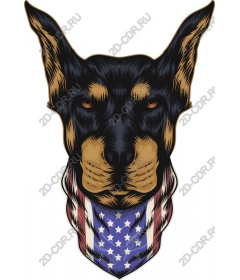  Patriotic Doberman