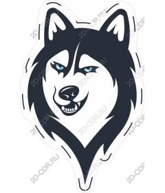  Ferocious husky-wolf