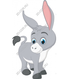  Adorable cartoon donkey