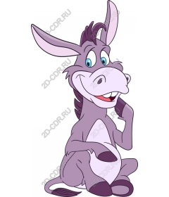  Adorable cartoon donkey