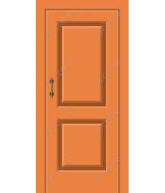  Bright orange door