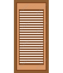  Stylish wooden louver door
