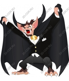  Dapper cartoon bat