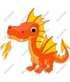  Bizarre cartoon dragon