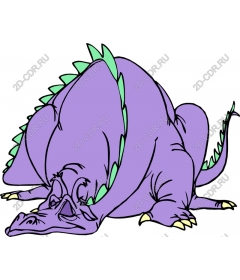  Whimsical purple dragon