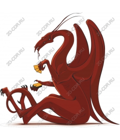  A Majestic Red Dragon