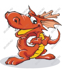 Playful Red Dragon