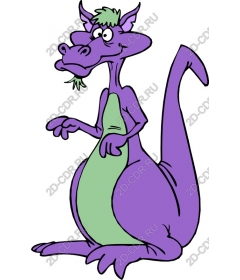  Whimsical purple dragon
