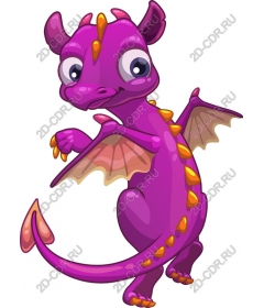  Charming purple dragon