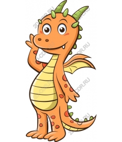  Bizarre cartoon dragon