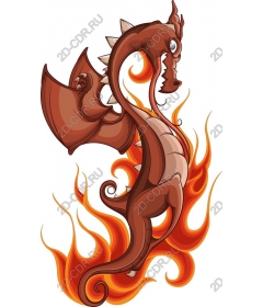  Fierce fire dragon