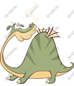  Adorable green dinosaur