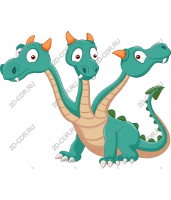  Bizarre three-headed dragon