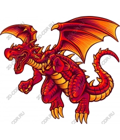  Fierce Red Dragon