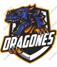 Свирепый дракон - Логотип Dragones
