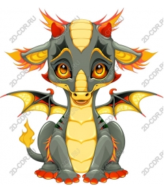  Adorable cartoon dragon