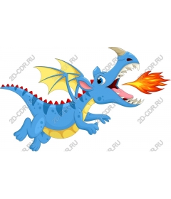  Charming blue dragon