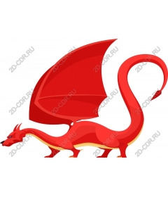  A Majestic Red Dragon