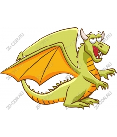  Charming friendly dragon