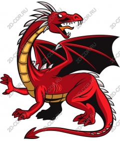  A Majestic Red Dragon
