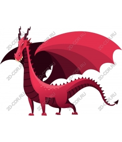  A Majestic Red Dragon