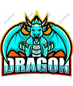  Fierce turquoise dragon
