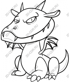  Charming playful dragon