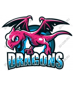  Bright pink dragon