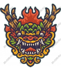  Bright dragon head