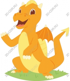  Adorable cartoon dragon
