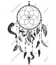 Dreamcatcher black and white